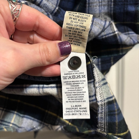 L.L. Bean Flannel Dress - Picture 7 of 8